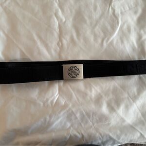 Independent Black Belt with Silver Buckle